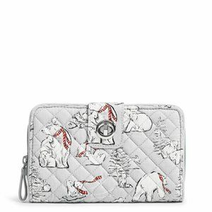 Vera Bradley RFID Turnlock Wallet Beary Merry